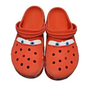Crocs Lightning McQueen Men's Clogs Size 11 Disney Pixar Red Youth Adult